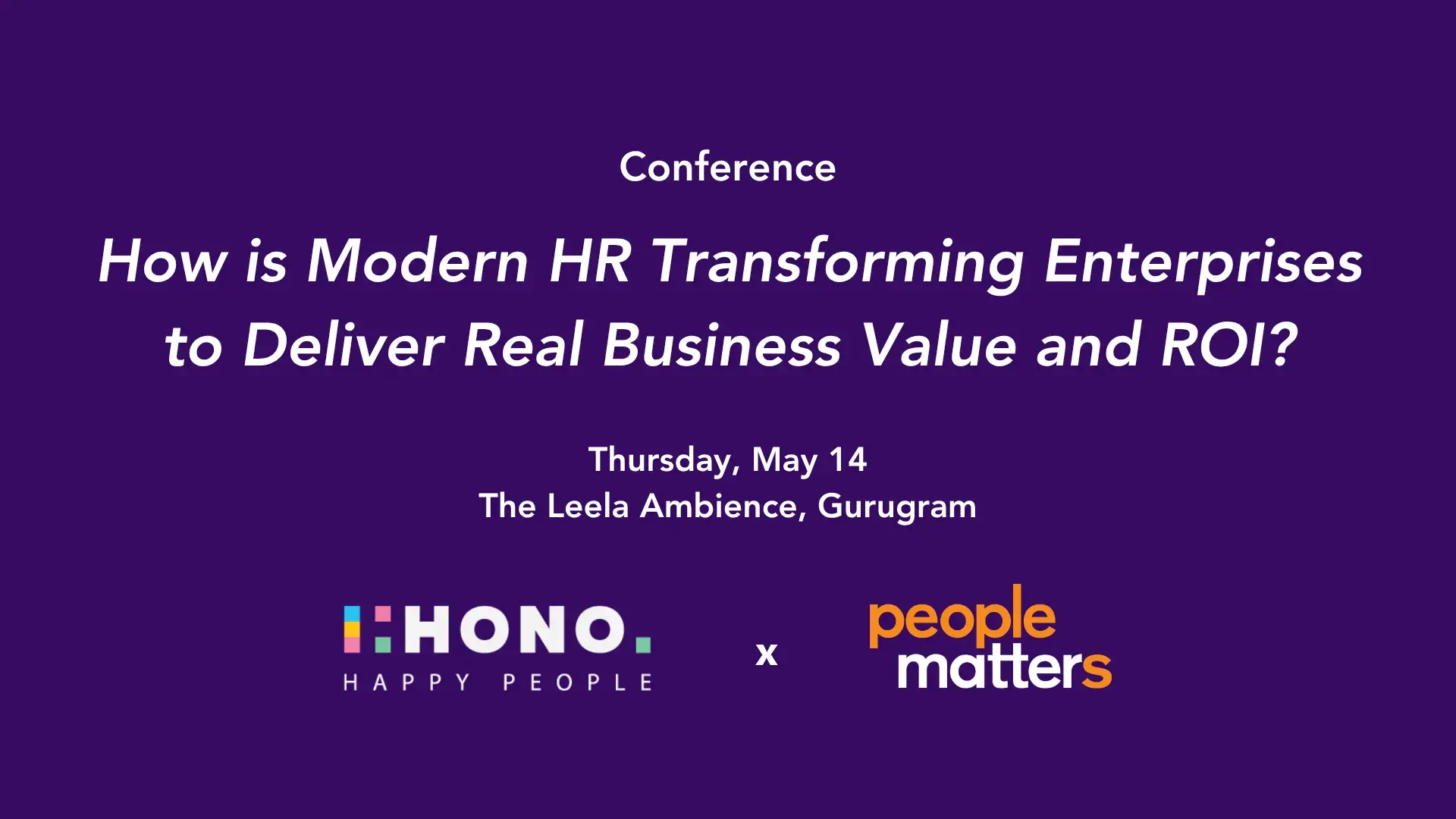 Banner of Round Table on "How is Modern HR Transforming Enterprises to Deliver Value and Real ROI"