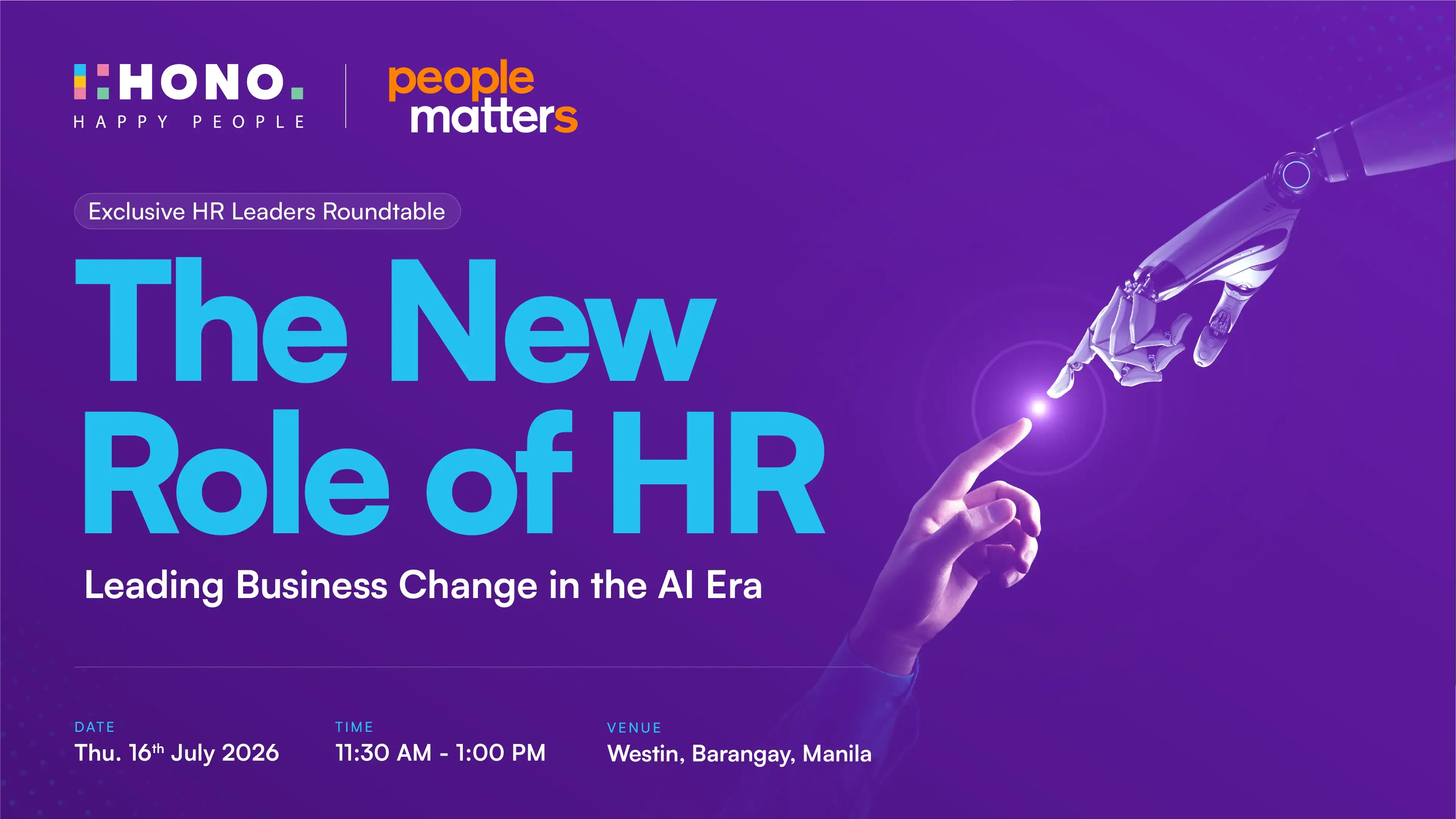 HONO's Round Table in Westin, Manila, 16 July